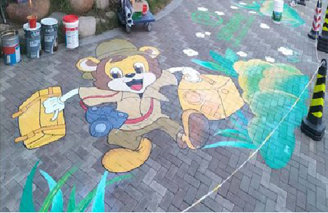 博爱夏季画地面彩绘会遇到的问题