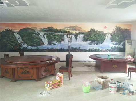 博爱墙绘-写实风景