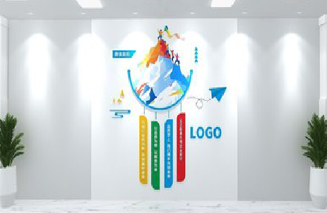 博爱公司企业形象墙的工艺材料有哪些？