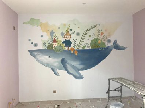 博爱手绘墙的特点及优势。